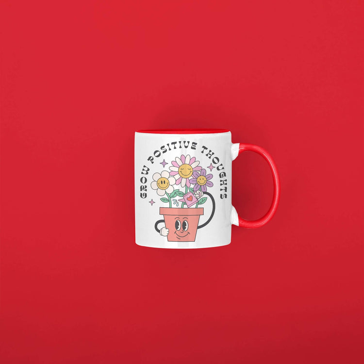 Grow Positive Thoughts Mug | 11 oz. Ceramic Mug