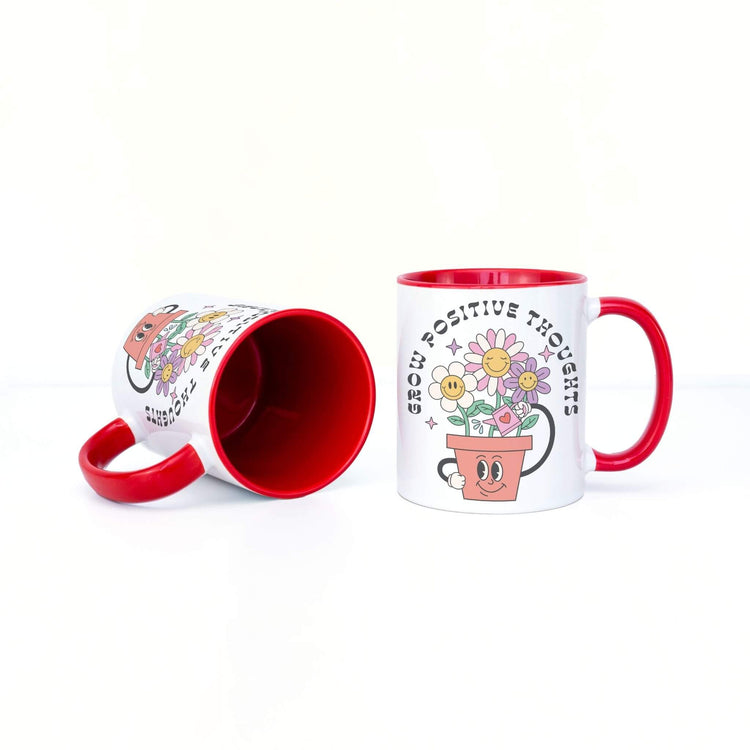 Grow Positive Thoughts Mug | 11 oz. Ceramic Mug