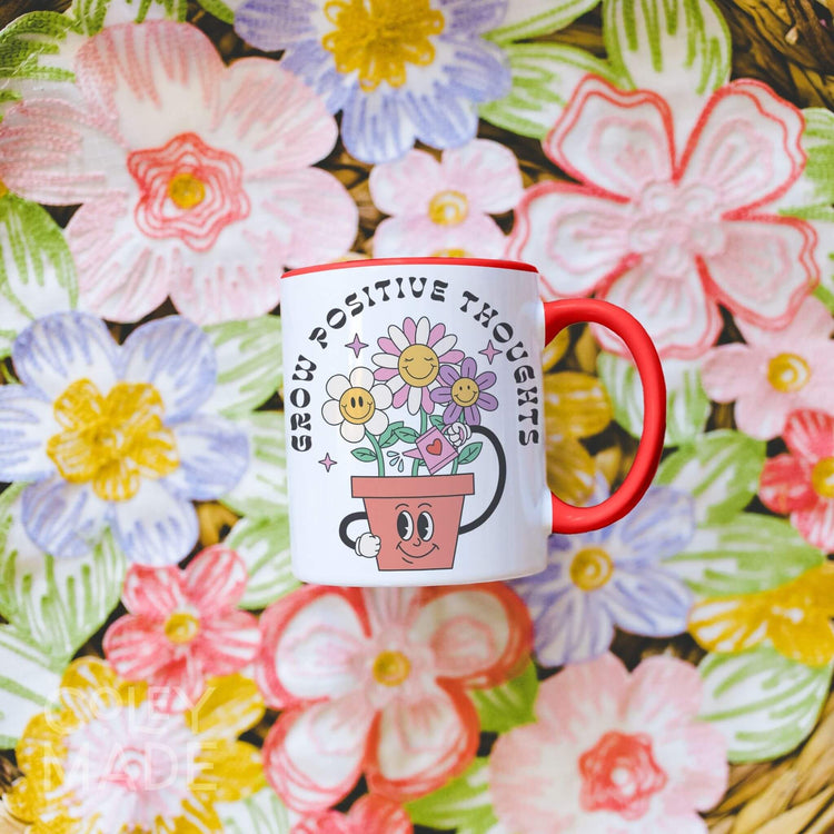 Grow Positive Thoughts Mug | 11 oz. Ceramic Mug