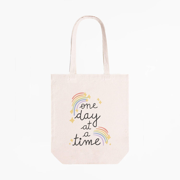 One Day at a Time Tote Bag | 12 oz. Canvas Tote