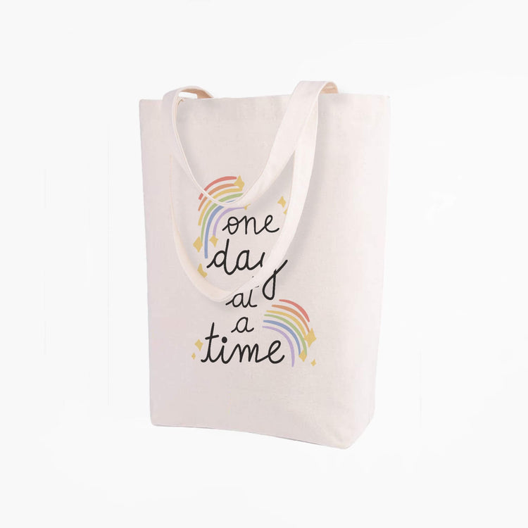 One Day at a Time Tote Bag | 12 oz. Canvas Tote