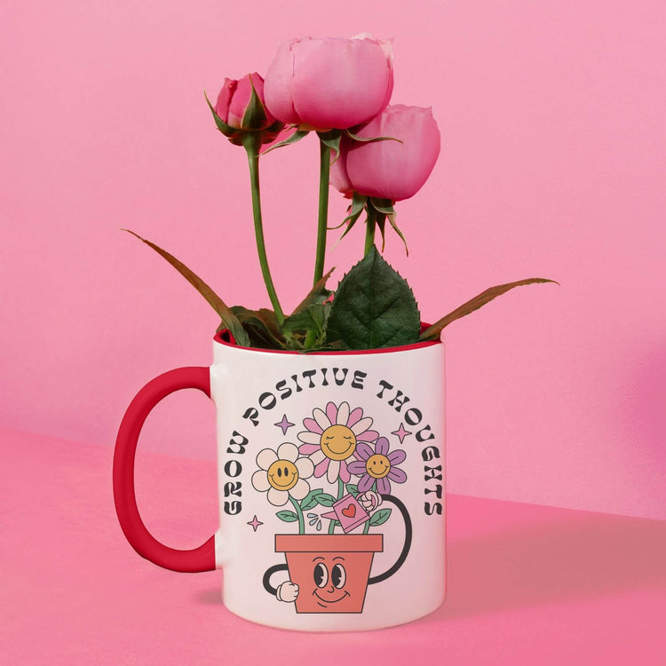 Grow Positive Thoughts Mug | 11 oz. Ceramic Mug