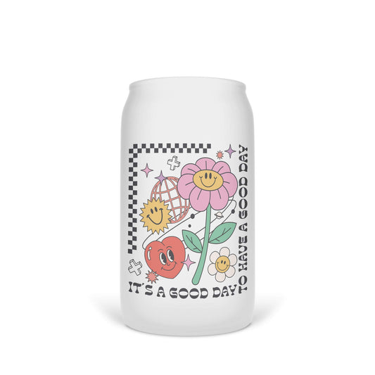 It's a Good Day to have a Good Day 13 oz. Frosted Can Glass