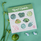 the watercolor crystal sticker set for the heart chakra