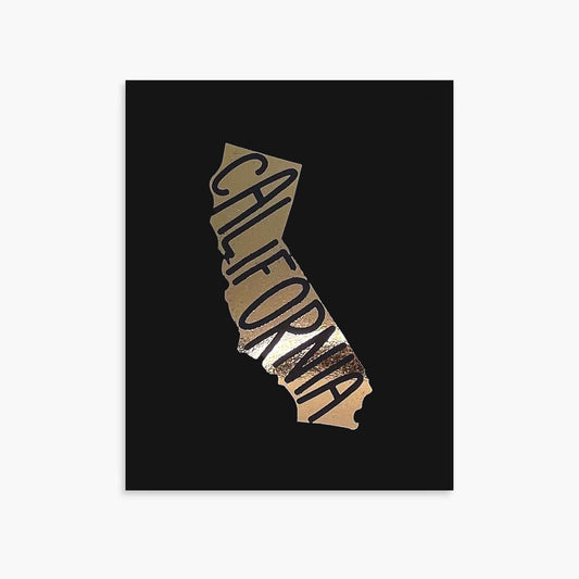 8x10 Metallic California Foil Print - Coley Made