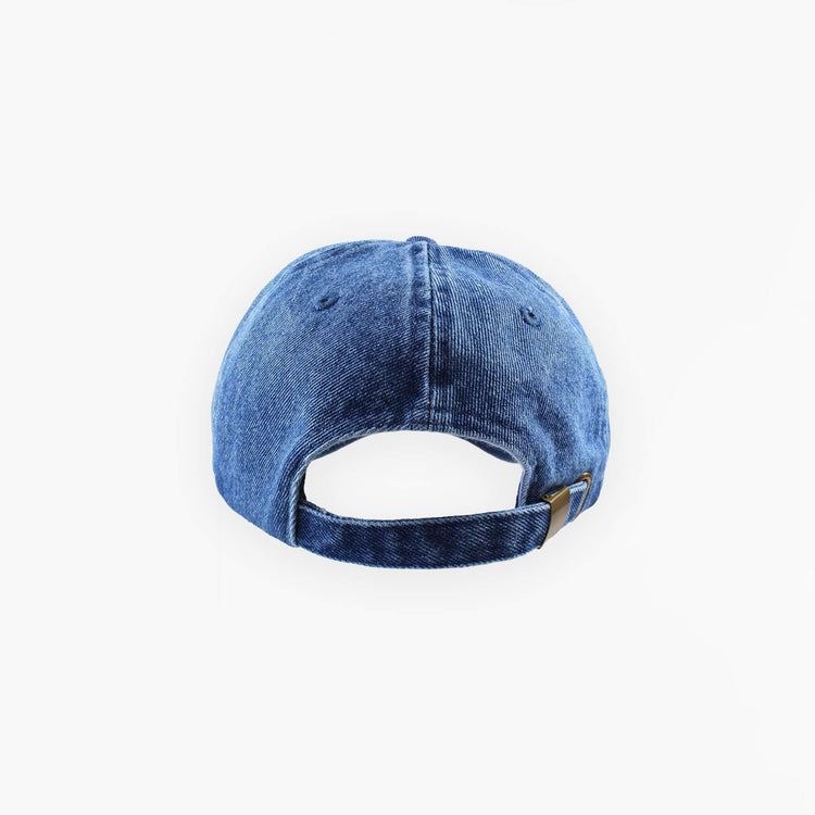 Bad Hair Day Adjustable Dad Cap - Blue Denim