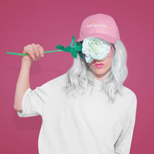 Bad Hair Day Dad Cap - Pink