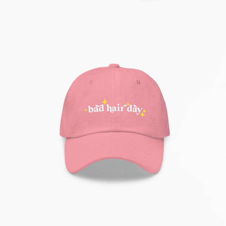 Bad Hair Day Dad Cap - Pink