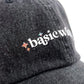 Basic Witch Adjustable Dad Cap - Black Denim