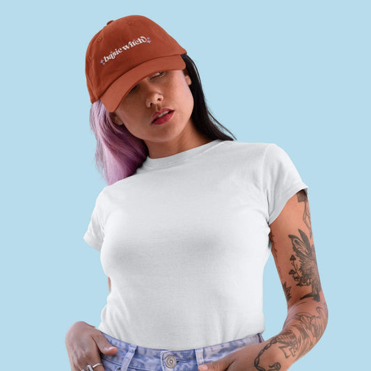 Basic Witch Adjustable Dad Cap - Rust