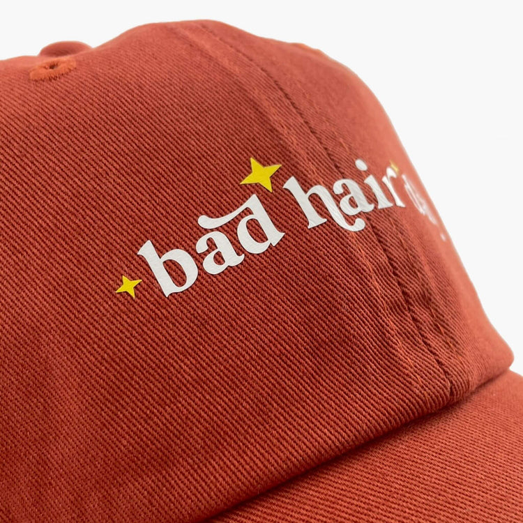 Bad Hair Day Adjustable Dad Cap - Rust