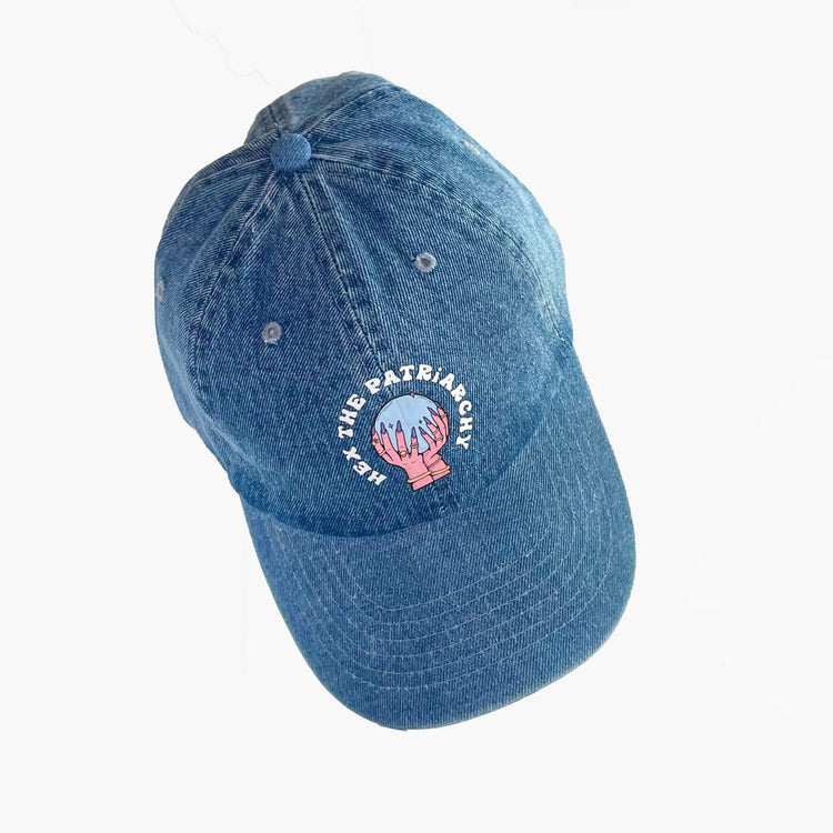 Hex the Patriarchy Adjustable Denim Dad Cap