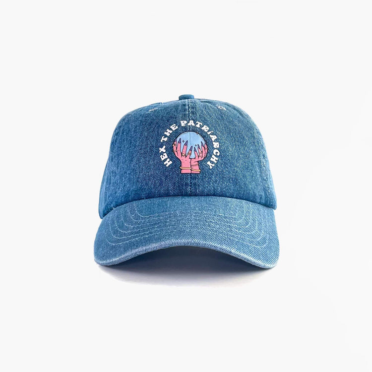 Hex the Patriarchy Adjustable Denim Dad Cap