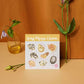 Solar Plexus Chakra Crystal Sticker Set leaning against a vase