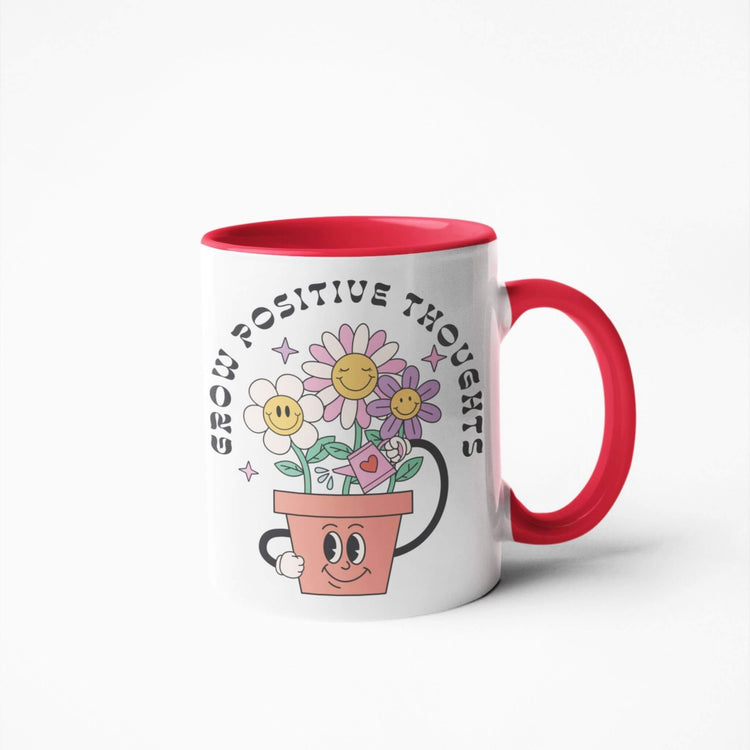 Grow Positive Thoughts Mug | 11 oz. Ceramic Mug