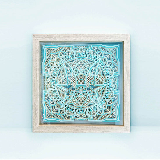 Pisces Zodiac Framed Dimensional Art - Coley Made