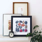 Root Chakra Watercolor Crystal Art Print