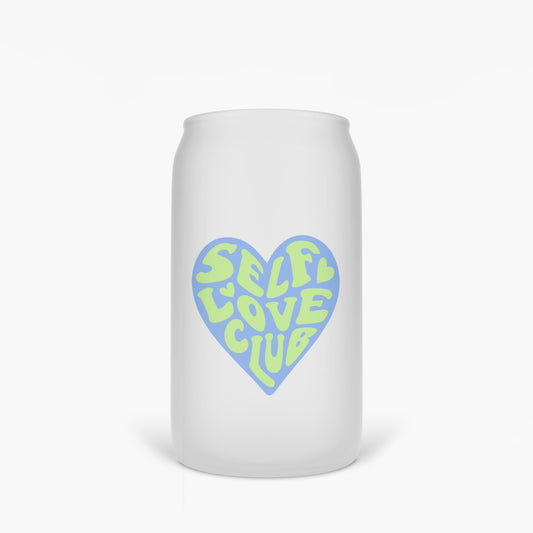 Self Love Club Glass | 13 oz. Frosted Can Glass - Coley Made