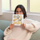 Woman holding solar plexus Chakra Watercolor Crystal Art Print