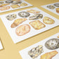 multiple solar plexus Chakra Watercolor Crystal Art Prints