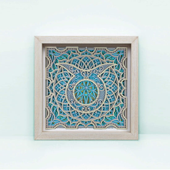 Taurus Zodiac Framed Dimensional Art - Coley Made