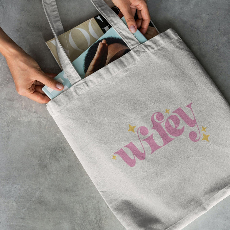 Wifey Tote Bag | 12 oz. Canvas Tote